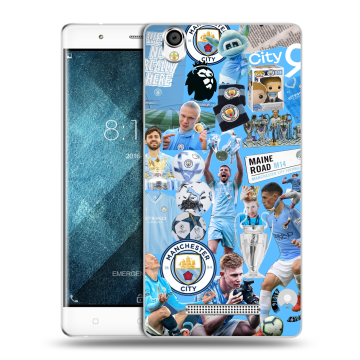 Пластиковый чехол на Blackview A8 с принтом Man City Манчестер Сити