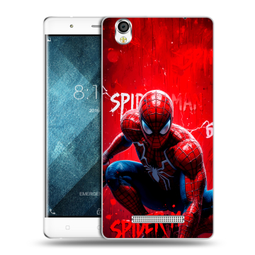 Пластиковый чехол на Blackview A8 с принтом Spiderman Человек паук Пластиковый чехол на Blackview A8 с принтом Spiderman Человек паук