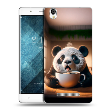 Пластиковый чехол на Blackview A8 с принтом смешная панда
