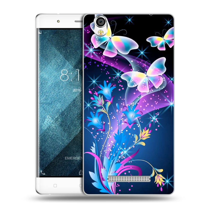 Пластиковый чехол на Blackview A8 с принтом Бабочки Пластиковый чехол на Blackview A8 с принтом Бабочки