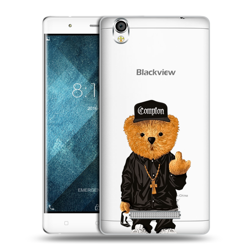 Пластиковый чехол на Blackview A8 с принтом Мишка Пластиковый чехол на Blackview A8 с принтом Мишка