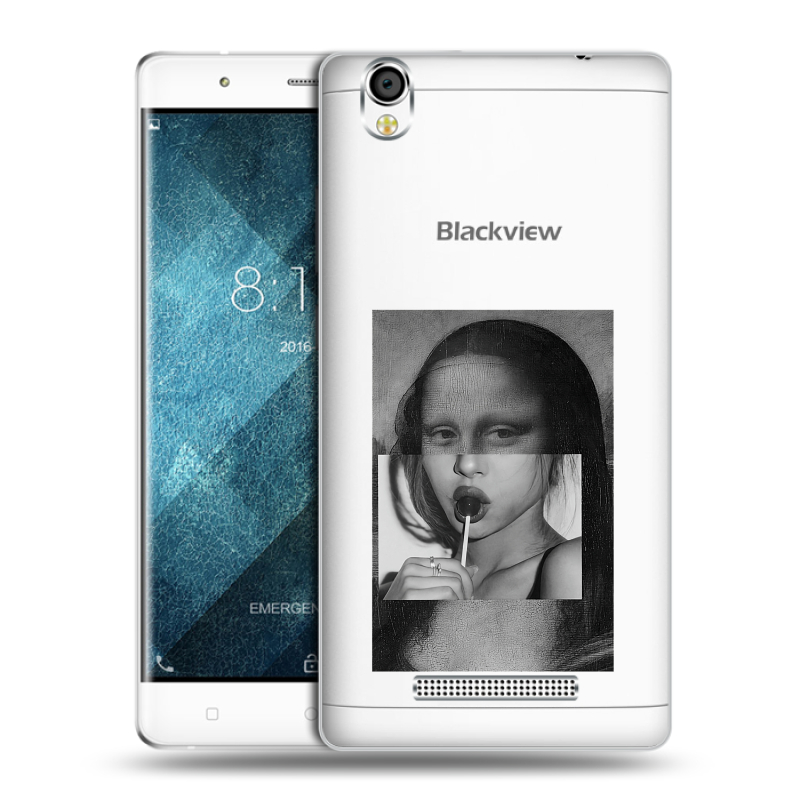 Пластиковый чехол на Blackview A8 с принтом Мона Лиза Пластиковый чехол на Blackview A8 с принтом Мона Лиза