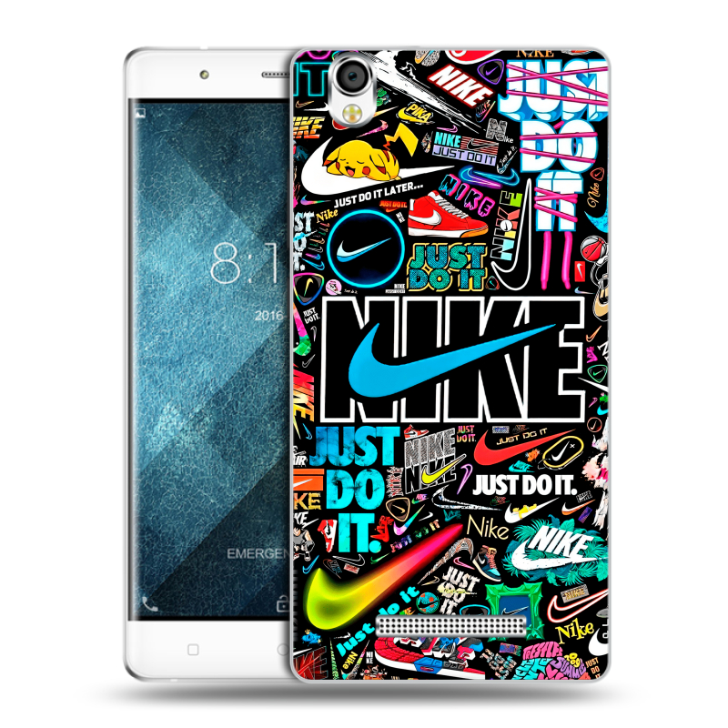 Пластиковый чехол на Blackview A8 с принтом найк nike черный Пластиковый чехол на Blackview A8 с принтом найк nike черный