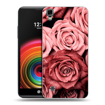 Силиконовый чехол на LG X Power с принтом Цветы розы Силиконовый чехол на LG X Power с принтом Цветы розы