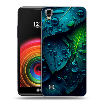 Силиконовый чехол на LG X Power с принтом Листья Силиконовый чехол на LG X Power с принтом Листья