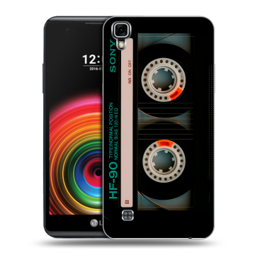 Силиконовый чехол на LG X Power с принтом Кассета