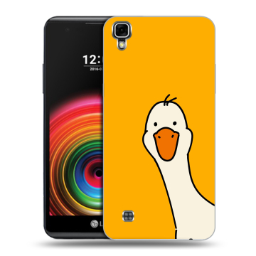 Силиконовый чехол на LG X Power с принтом Утка Силиконовый чехол на LG X Power с принтом Утка