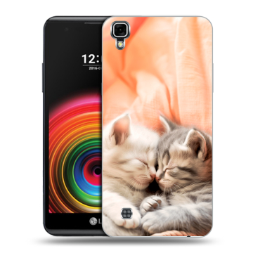 Силиконовый чехол на LG X Power с принтом Котята Силиконовый чехол на LG X Power с принтом Котята