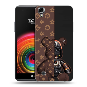 Силиконовый чехол на LG X Power с принтом Луи робот