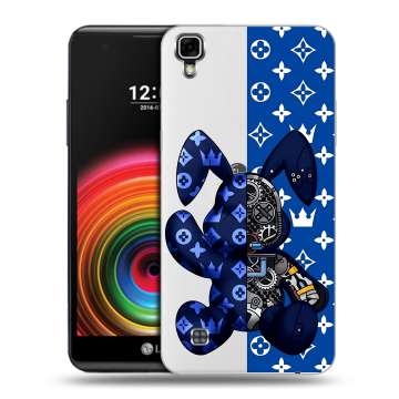 Силиконовый чехол на LG X Power с принтом Луи робот