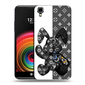Силиконовый чехол на LG X Power с принтом Луи робот