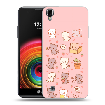 Силиконовый чехол на LG X Power с принтом Hello Kitty Хелоу Кити Силиконовый чехол на LG X Power с принтом Hello Kitty Хелоу Кити