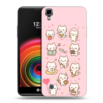 Силиконовый чехол на LG X Power с принтом Hello Kitty Хелоу Кити