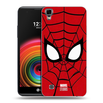 Силиконовый чехол на LG X Power с принтом человек паук spiderman Силиконовый чехол на LG X Power с принтом человек паук spiderman