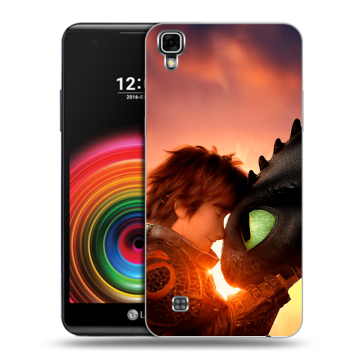 Силиконовый чехол на LG X Power с принтом Как приручить дракона Силиконовый чехол на LG X Power с принтом Как приручить дракона