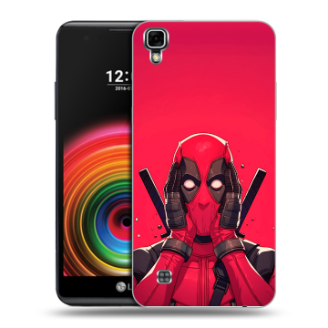 Силиконовый чехол на LG X Power с принтом Дедпул Deadpool Силиконовый чехол на LG X Power с принтом Дедпул Deadpool