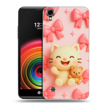 Силиконовый чехол на LG X Power с принтом для девочек