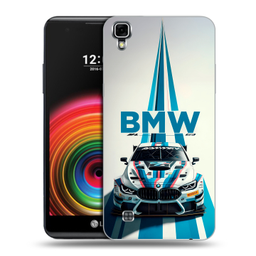 Силиконовый чехол на LG X Power с принтом БМВ BMW