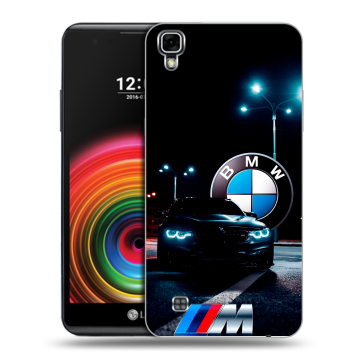 Силиконовый чехол на LG X Power с принтом БМВ BMW Силиконовый чехол на LG X Power с принтом БМВ BMW