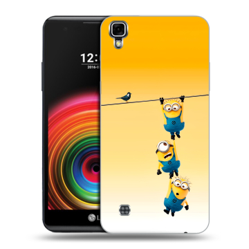 Силиконовый чехол на LG X Power с принтом Миньоны