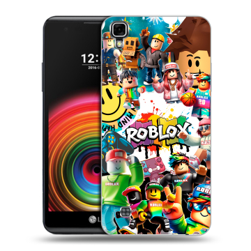 Силиконовый чехол на LG X Power с принтом Roblox Роблокс Силиконовый чехол на LG X Power с принтом Roblox Роблокс