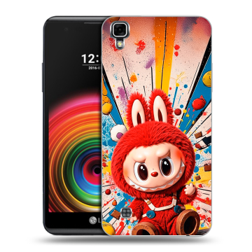 Силиконовый чехол на LG X Power с принтом Labubu Лабубу