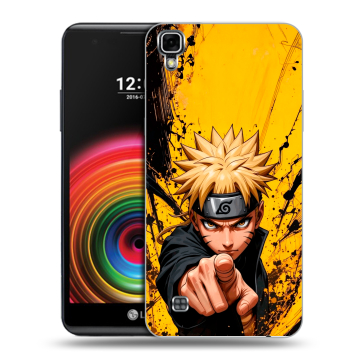 Силиконовый чехол на LG X Power с принтом Naruto Наруто