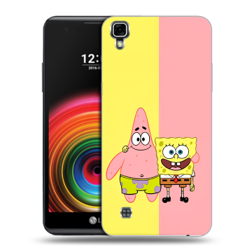 Силиконовый чехол на LG X Power с принтом Спанч боб Спанчбоб