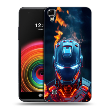 Силиконовый чехол на LG X Power с принтом IronMan Железный человек Силиконовый чехол на LG X Power с принтом IronMan Железный человек