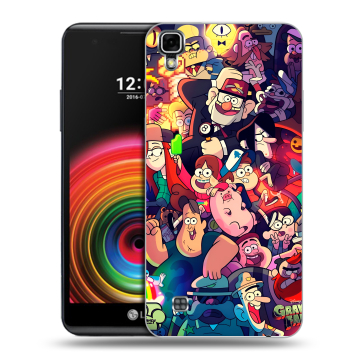 Силиконовый чехол на LG X Power с принтом Gravity Falls Гравити Фолз