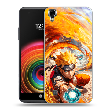 Силиконовый чехол на LG X Power с принтом Аниме Наруто Naruto