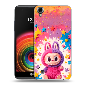 Силиконовый чехол на LG X Power с принтом Labubu Лабубу