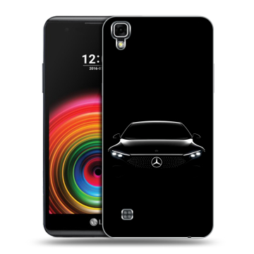 Силиконовый чехол на LG X Power с принтом Mercedes Мерседес