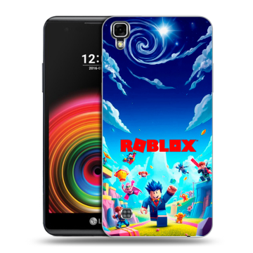 Силиконовый чехол на LG X Power с принтом Roblox Роблокс Силиконовый чехол на LG X Power с принтом Roblox Роблокс