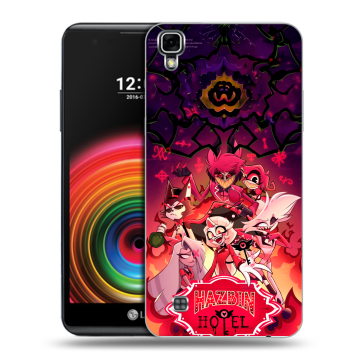 Силиконовый чехол на LG X Power с принтом Hazbin Hotel Отель Хазбин