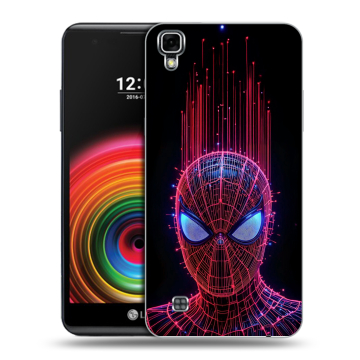 Силиконовый чехол на LG X Power с принтом Spiderman Человек паук