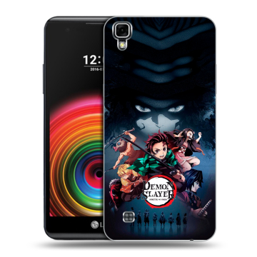 Силиконовый чехол на LG X Power с принтом Demon Slayer Клинок рассекающий демонов Силиконовый чехол на LG X Power с принтом Demon Slayer Клинок рассекающий демонов