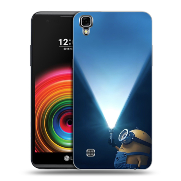 Силиконовый чехол на LG X Power с принтом Миньоны