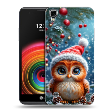 Силиконовый чехол на LG X Power с принтом Новый год