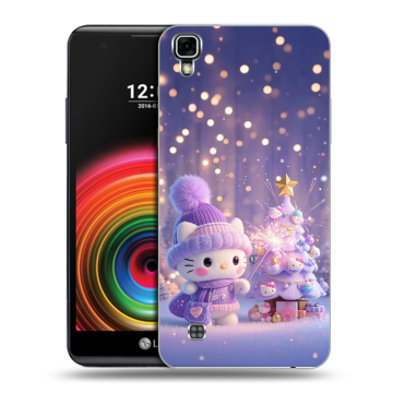 Силиконовый чехол на LG X Power с принтом Новый год