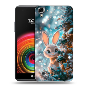 Силиконовый чехол на LG X Power с принтом Новый год