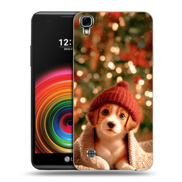Силиконовый чехол на LG X Power с принтом Новый год