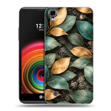 Силиконовый чехол на LG X Power с принтом женский