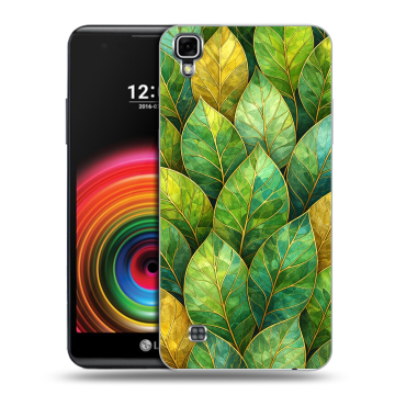 Силиконовый чехол на LG X Power с принтом женский