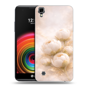 Силиконовый чехол на LG X Power с принтом женский