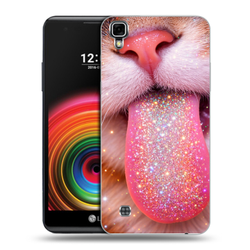 Силиконовый чехол на LG X Power с принтом для девочек