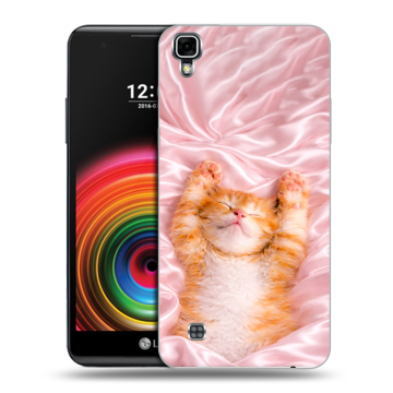 Силиконовый чехол на LG X Power с принтом женский