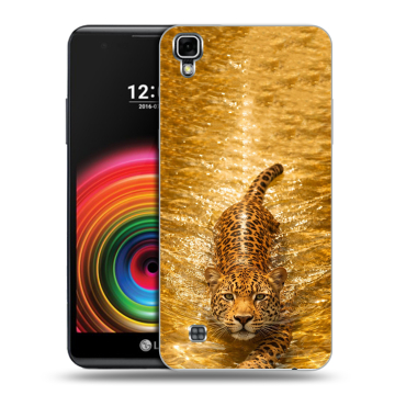 Силиконовый чехол на LG X Power с принтом женский