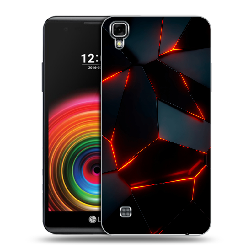 Силиконовый чехол на LG X Power с принтом Яркие абстракции Силиконовый чехол на LG X Power с принтом Яркие абстракции