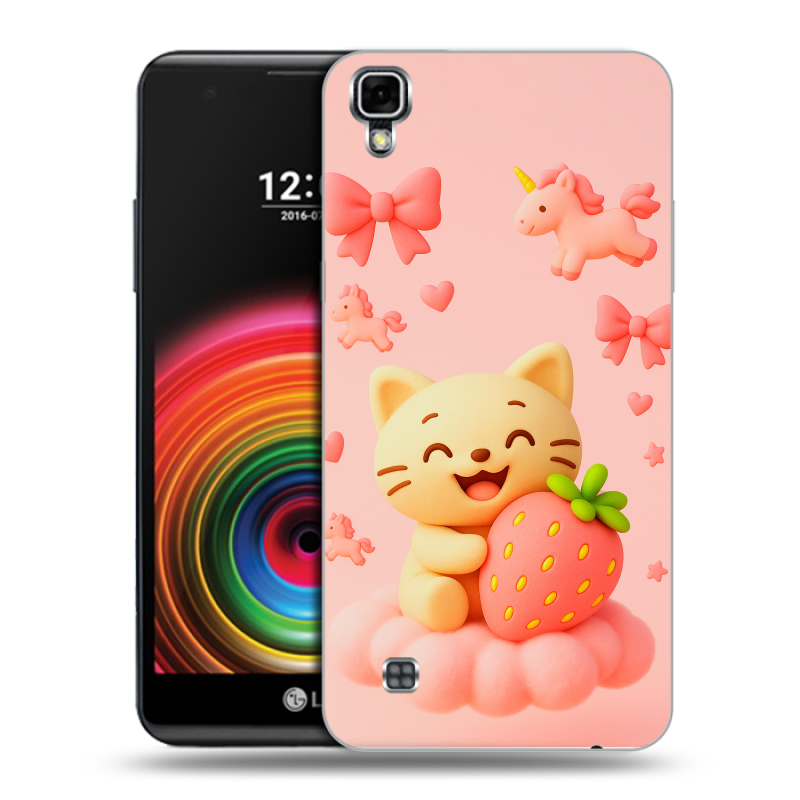 Силиконовый чехол на LG X Power с принтом для девочек Силиконовый чехол на LG X Power с принтом для девочек